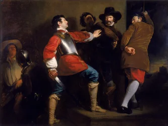 Ontdekking van het Kruitcomplot en gevangenneming van Guy Fawkes, c.1823